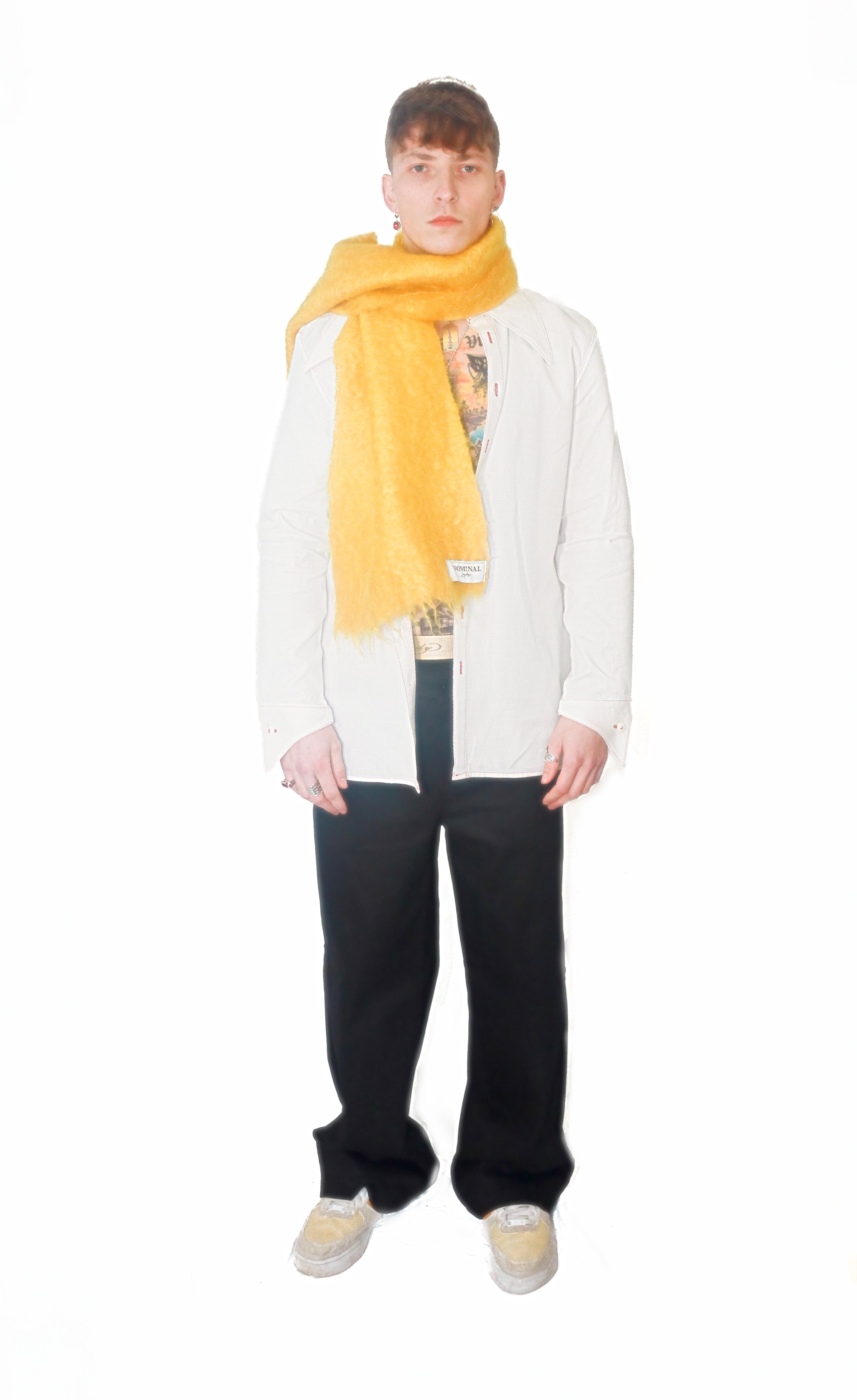 Yellow Mohair Scarf