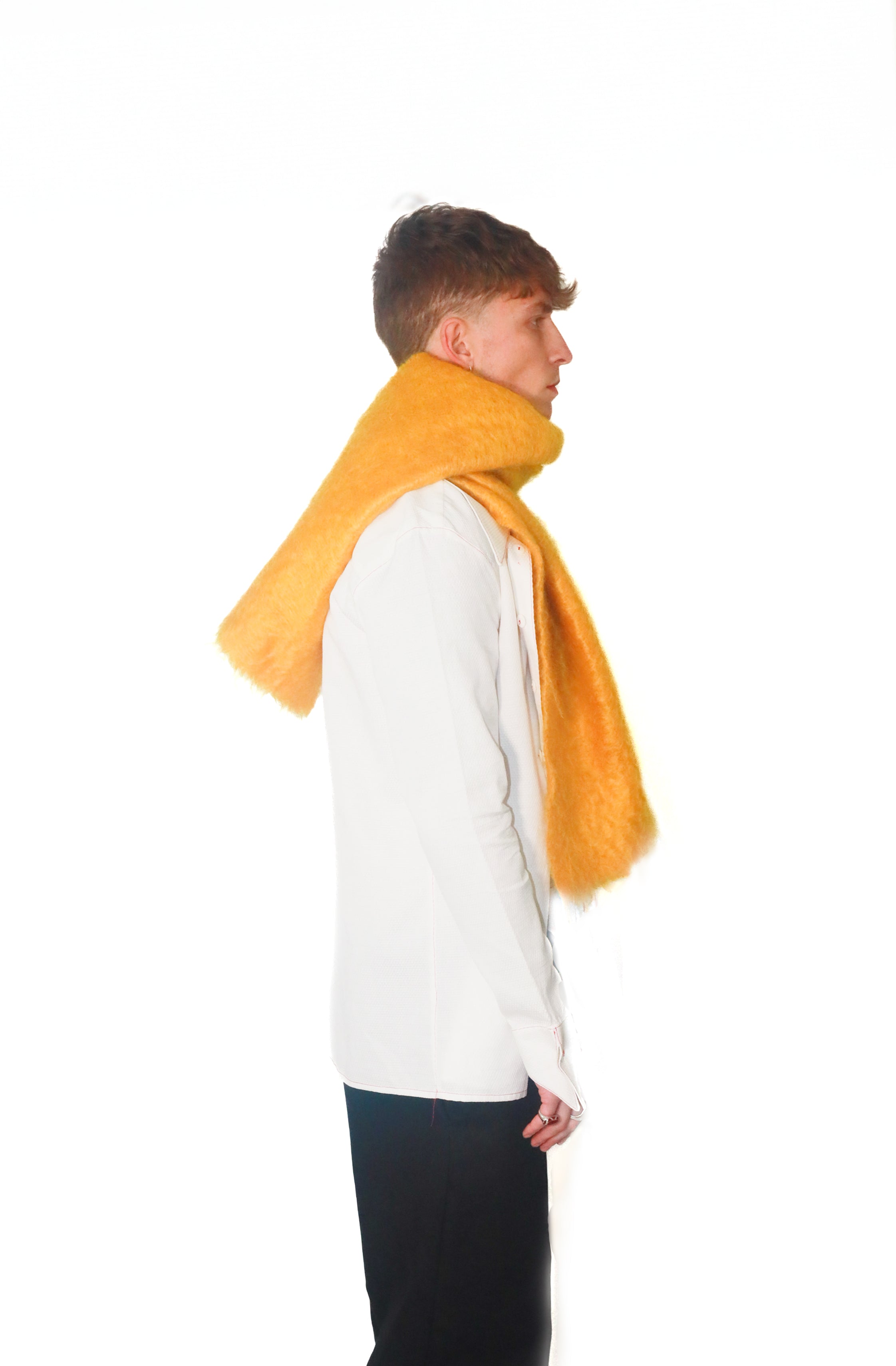 Yellow Mohair Scarf