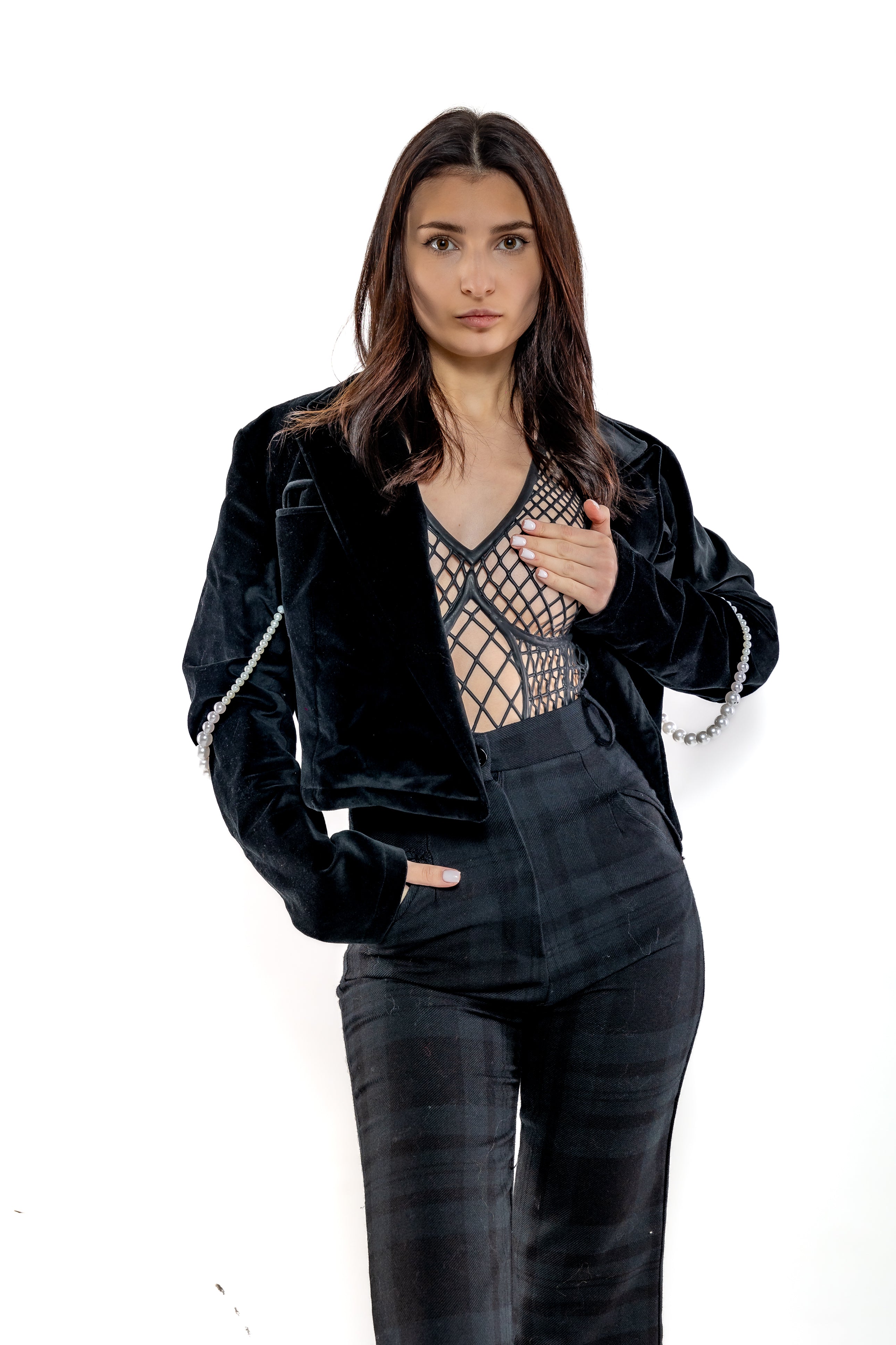 Caged Virgin 3D Latex Bodice Black