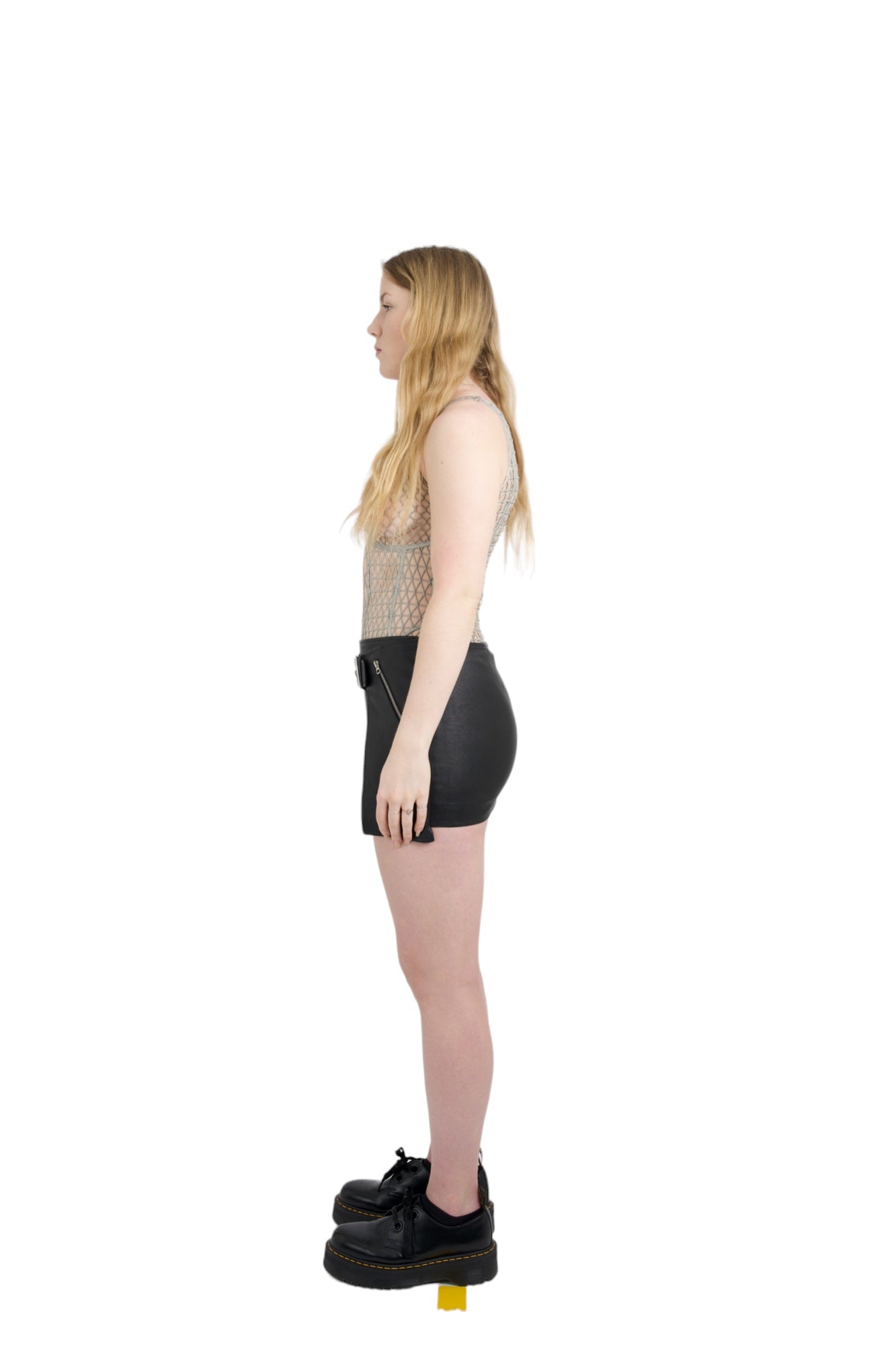 Leather Mini Skirt Black