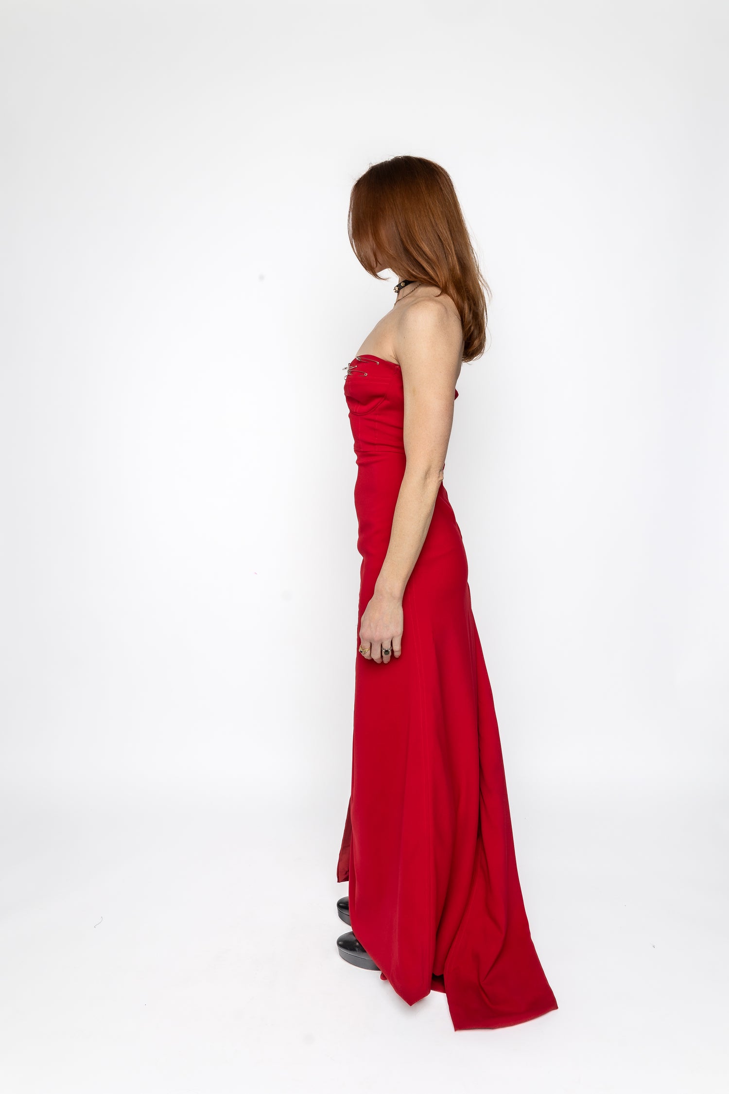 Sarah Ball Room Dress With Safety Pins