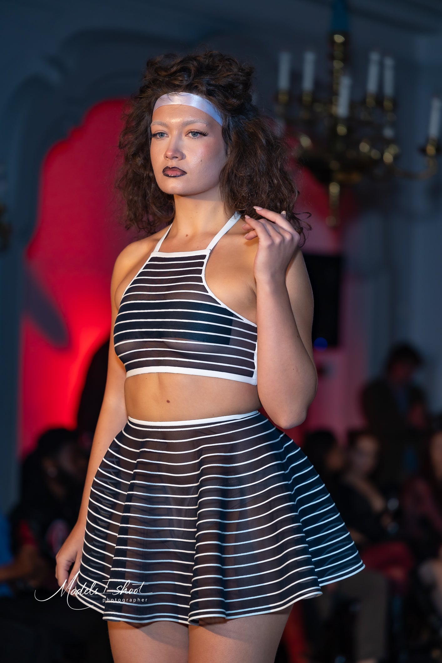 Deelika 3D latex tennis skirt