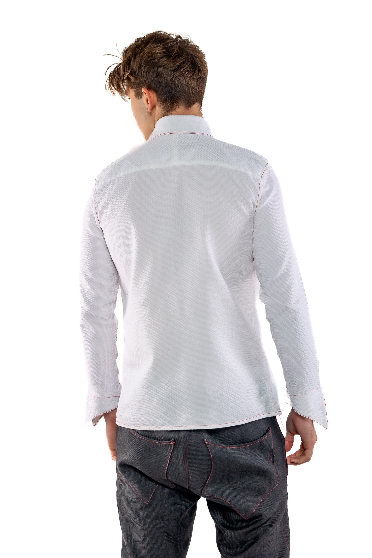 School Shirt  White - Nominal School Of Defiance - Masculine Styling