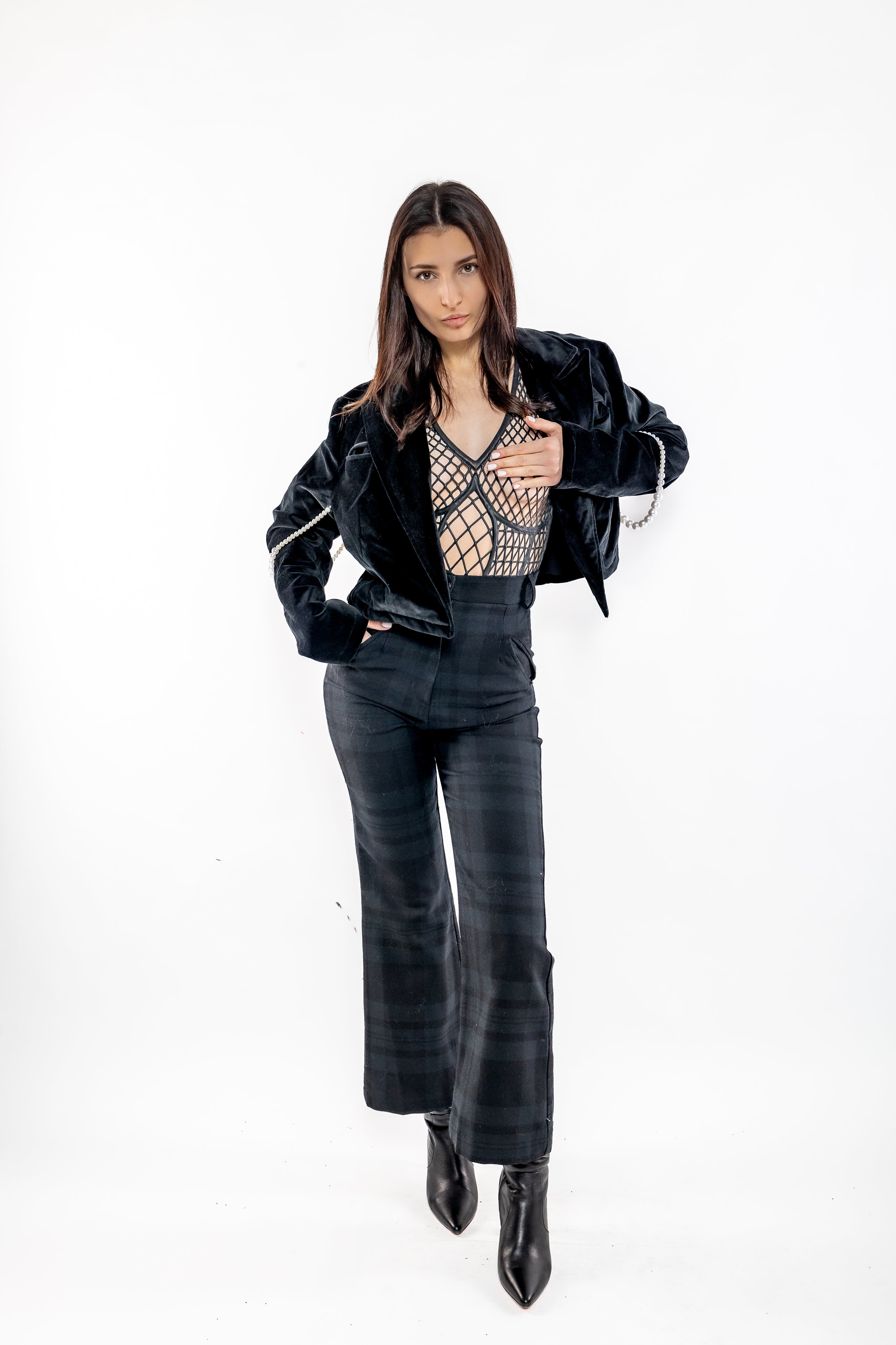 Caged Virgin 3D Latex Bodice Black