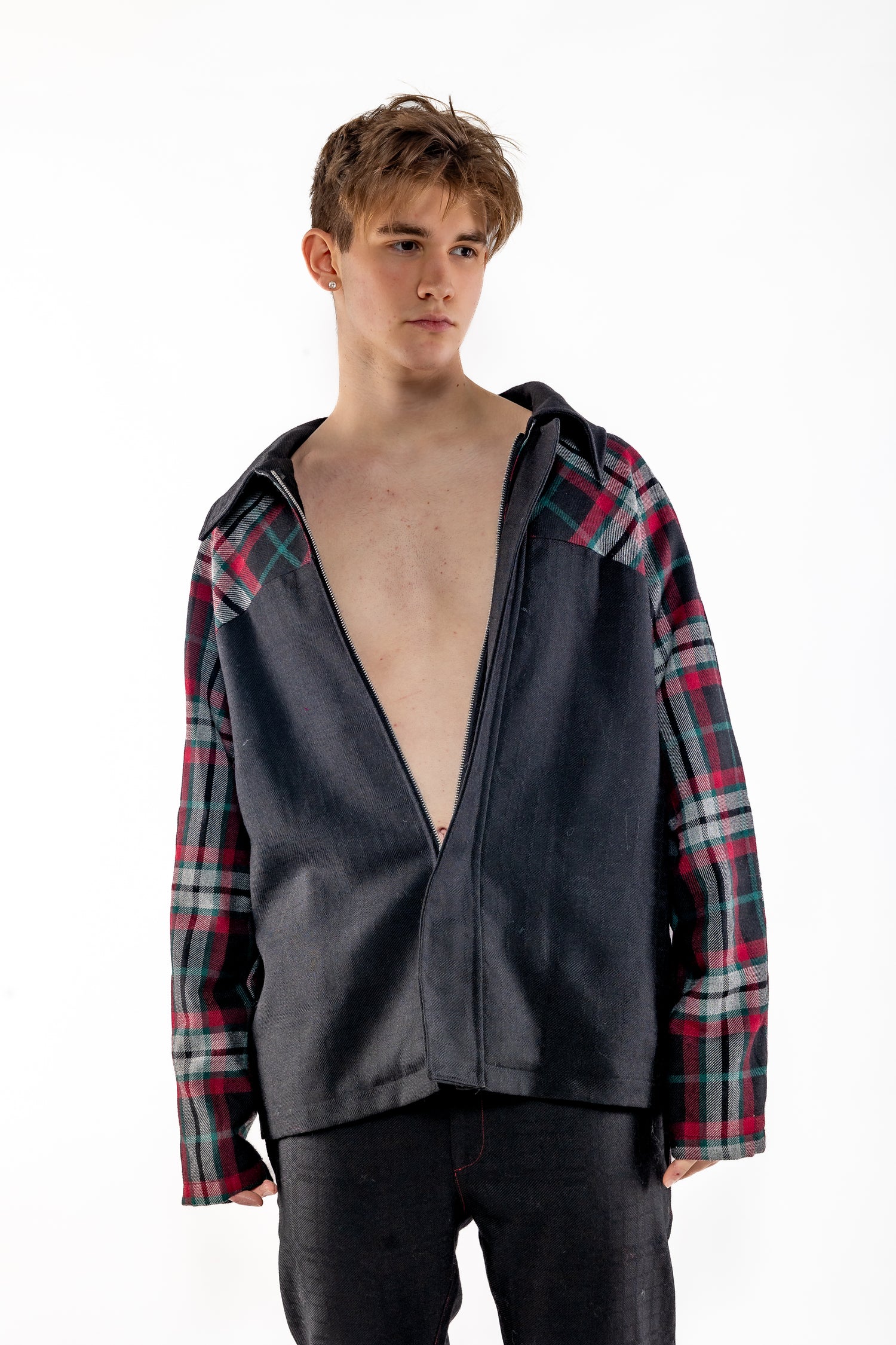 Tartan Wool Jacket - GD02 - Clô Lopez