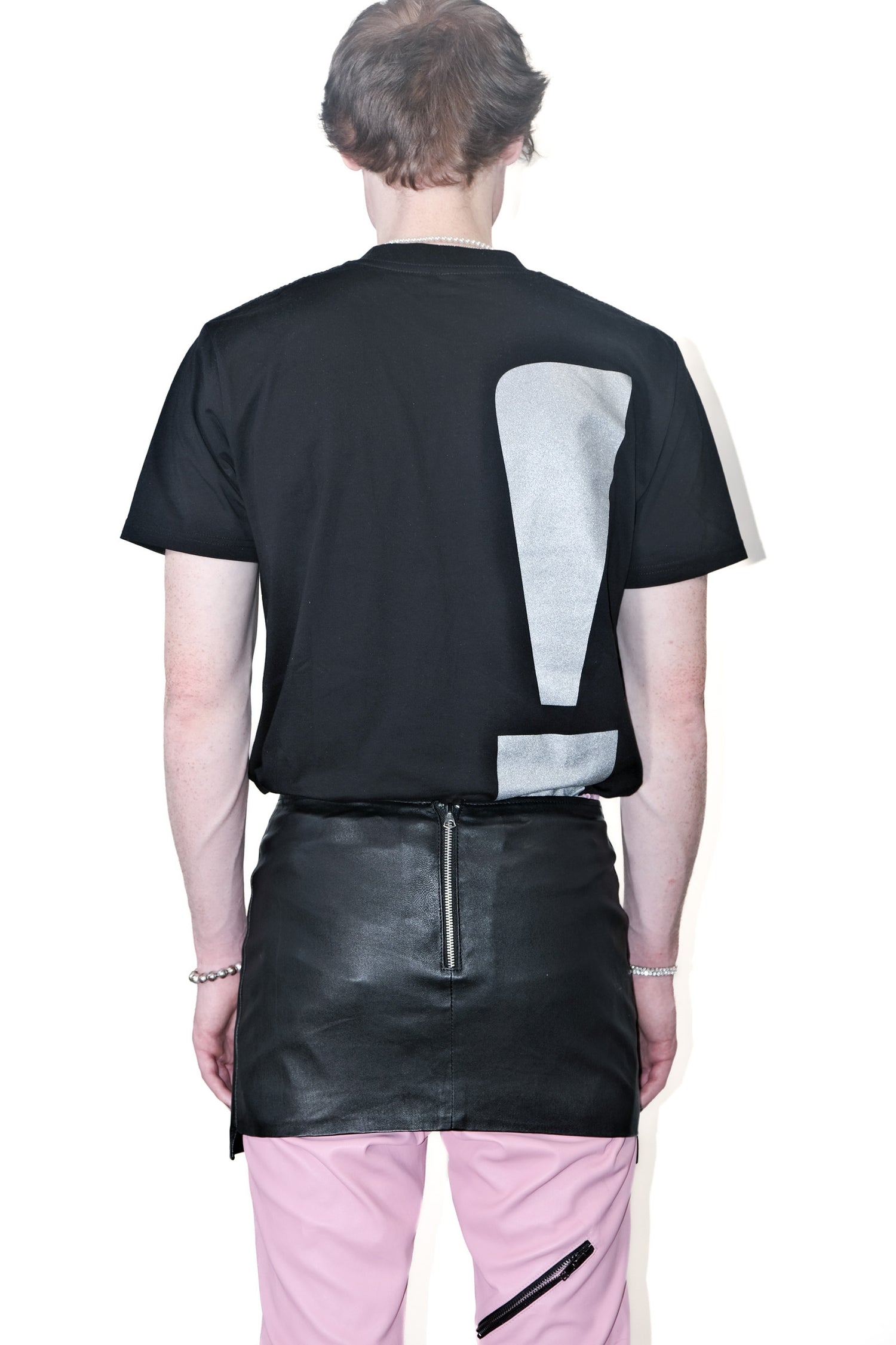 Nominal London Black Nappa Leather Kilt