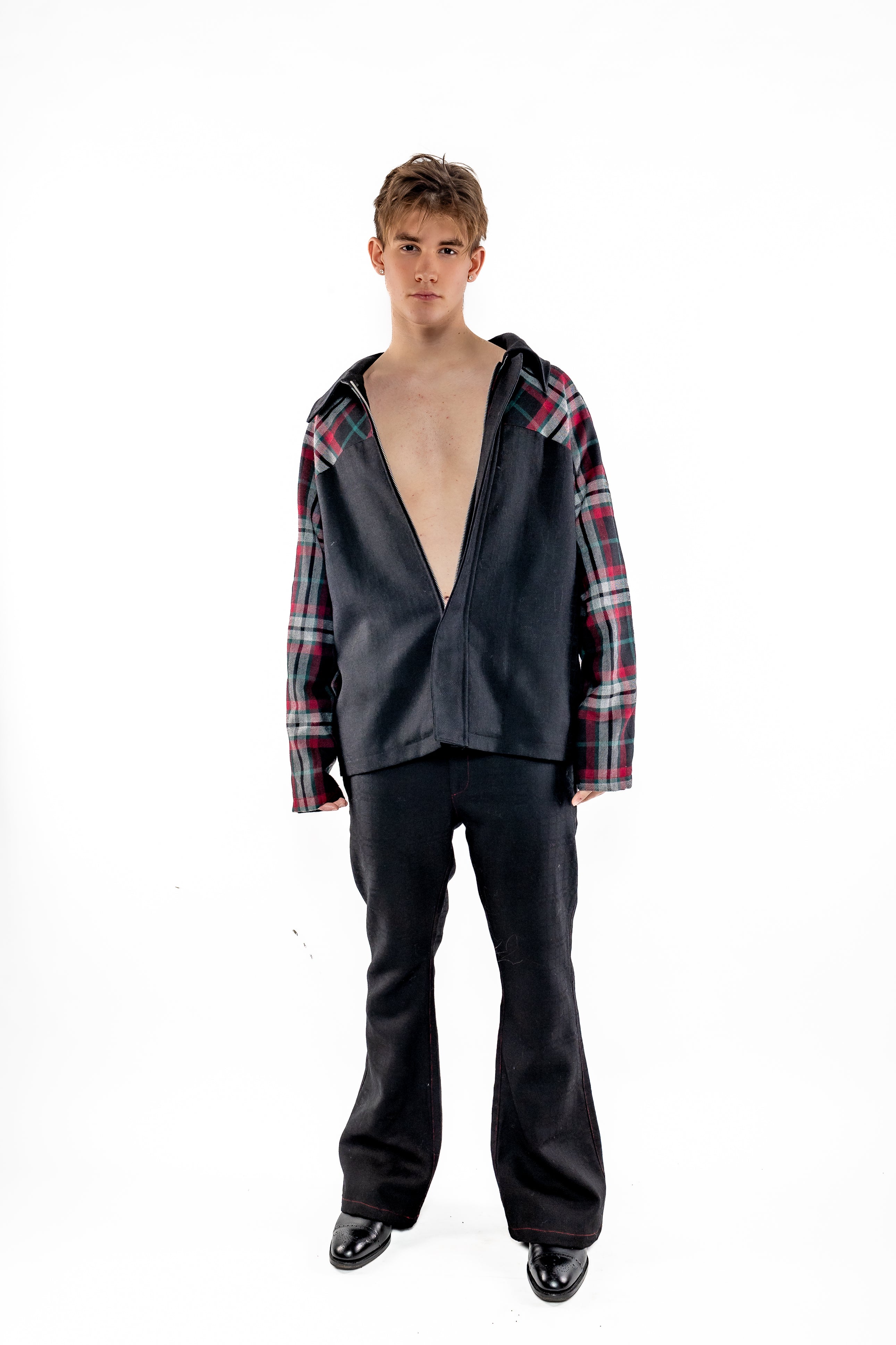 Tartan Wool Jacket - GD02 - Clô Lopez