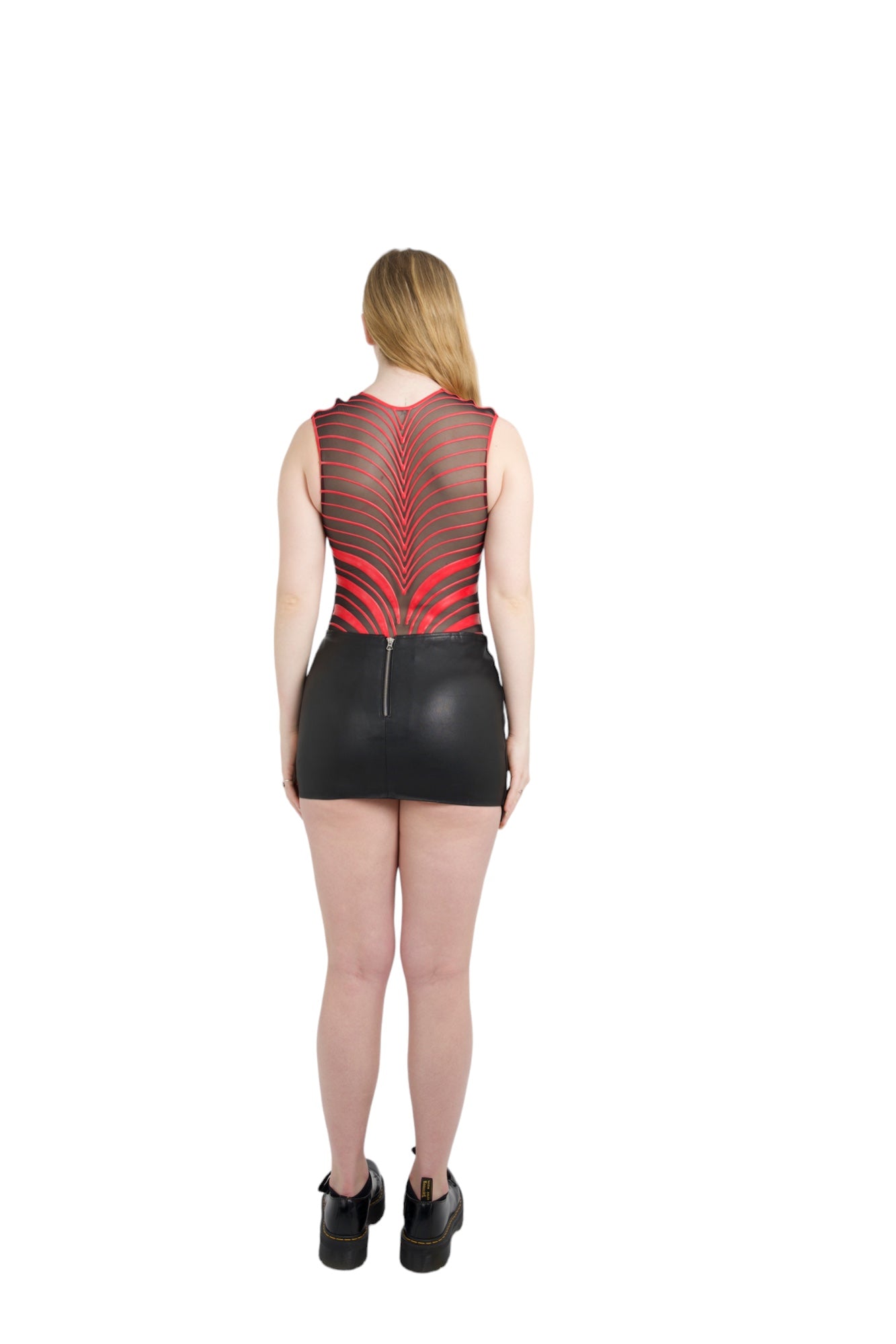Leather Mini Skirt Black