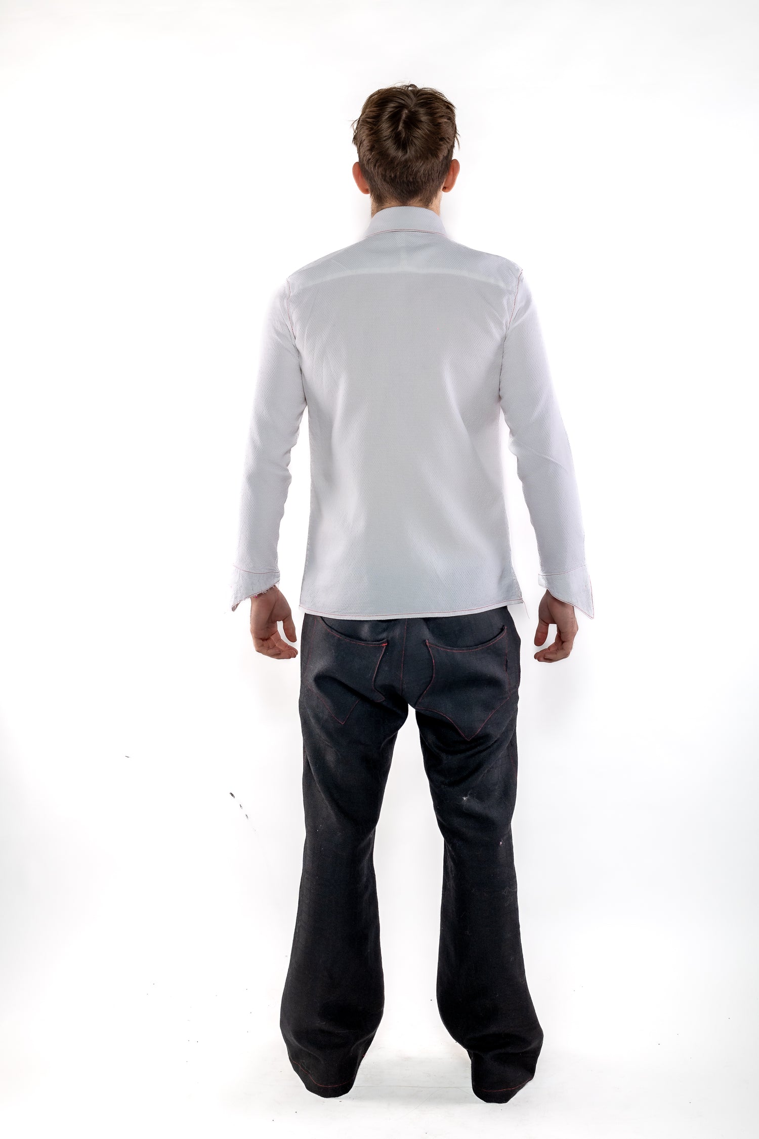 School Shirt  White - Nominal School Of Defiance - Masculine Styling
