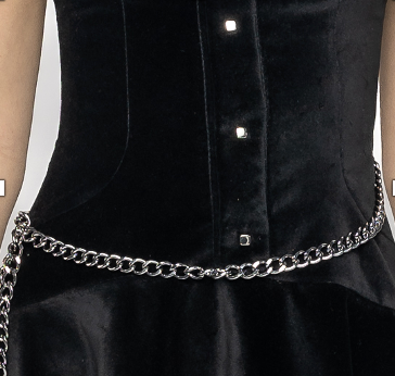 Nova - Assymetric Velvet Dress in Black