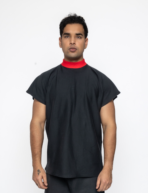 Ash - Boxy Tshirt in Black Cotton