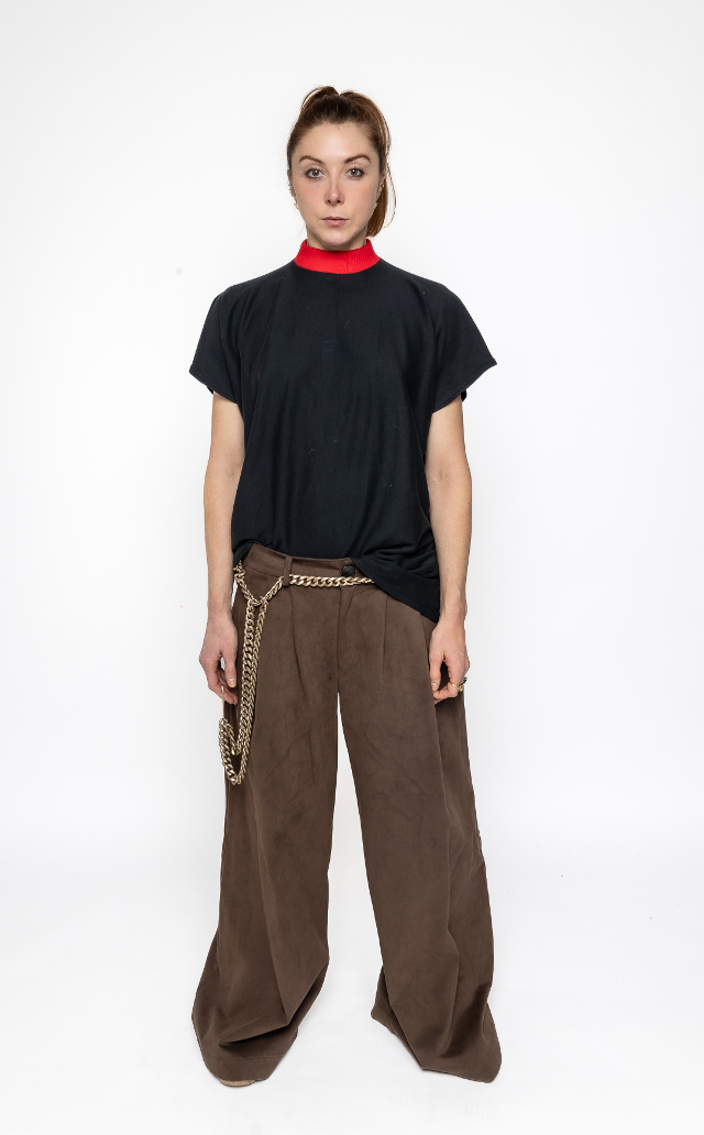 Ash - Boxy Tshirt in Black Cotton