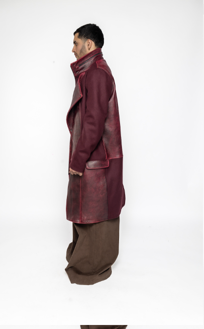 River - Wide Palazzo Trousers in Brown Cotton