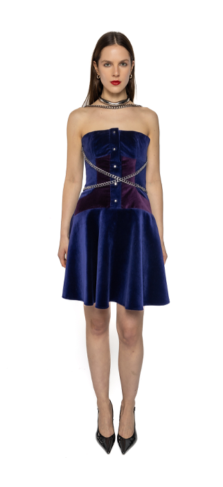 Zoya - Bustier Dress - Blue