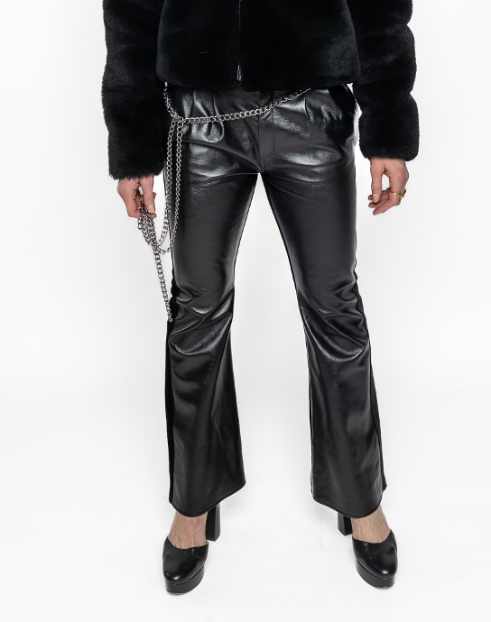 Morgan - Leather Velvet Trousers