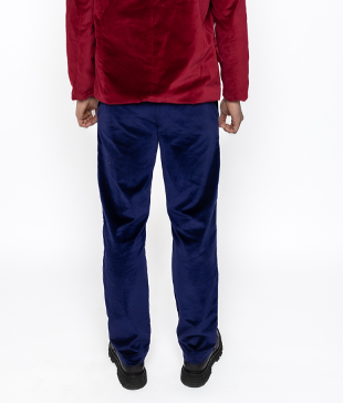 Alex - Velvet Suit Trousers Purple