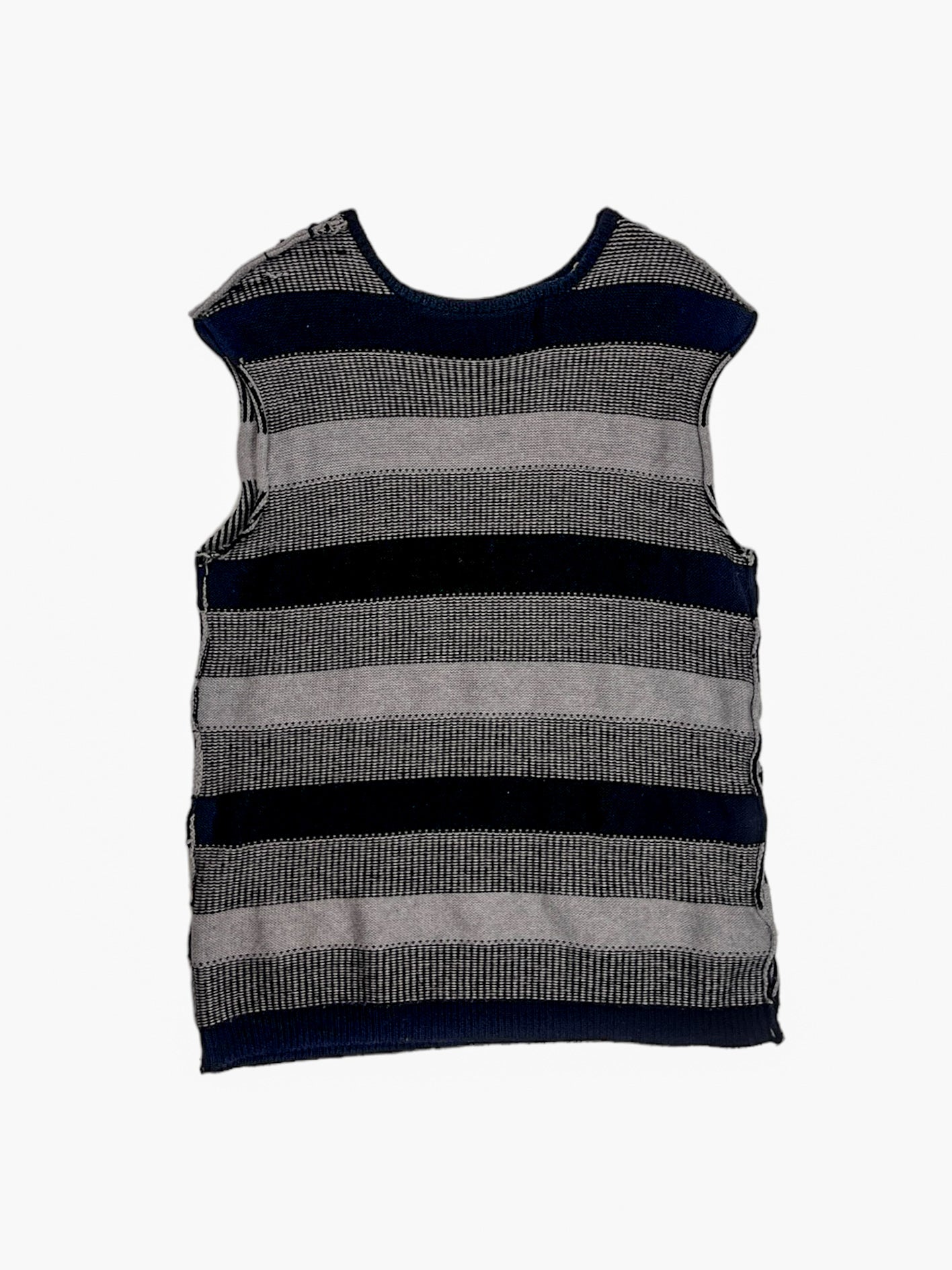 Knitted School Vest - Black - The Nominal School of Defiance - F