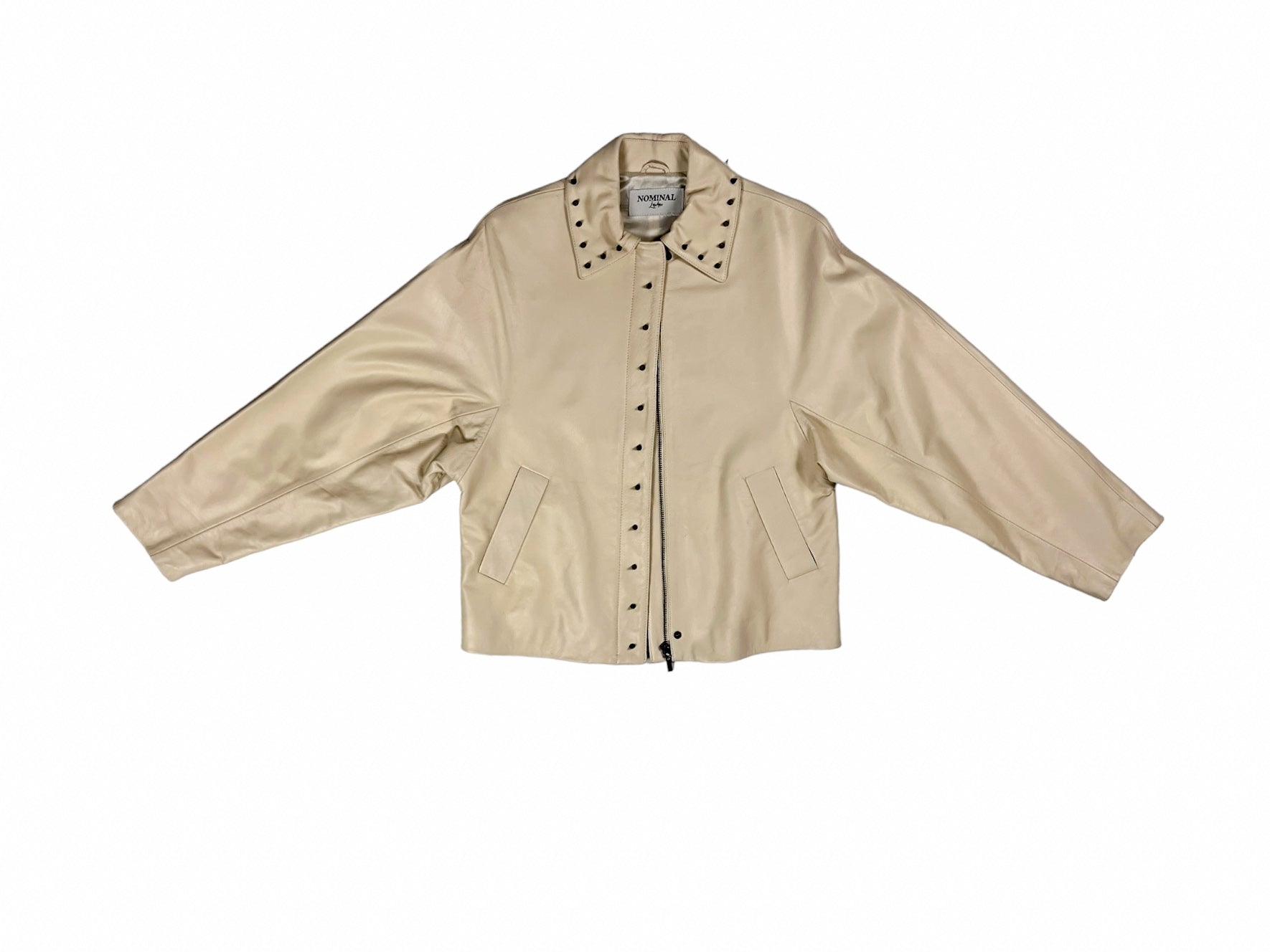 Nominal London Off White Leather Jacket