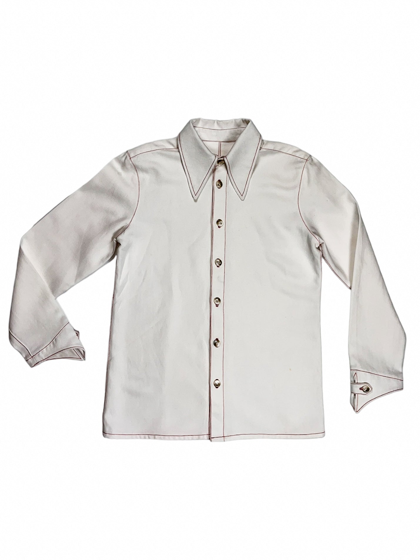 School Shirt  White - Nominal School Of Defiance - Masculine Styling