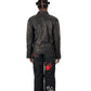 Nominal London Black Leather Studded Biker Jacket