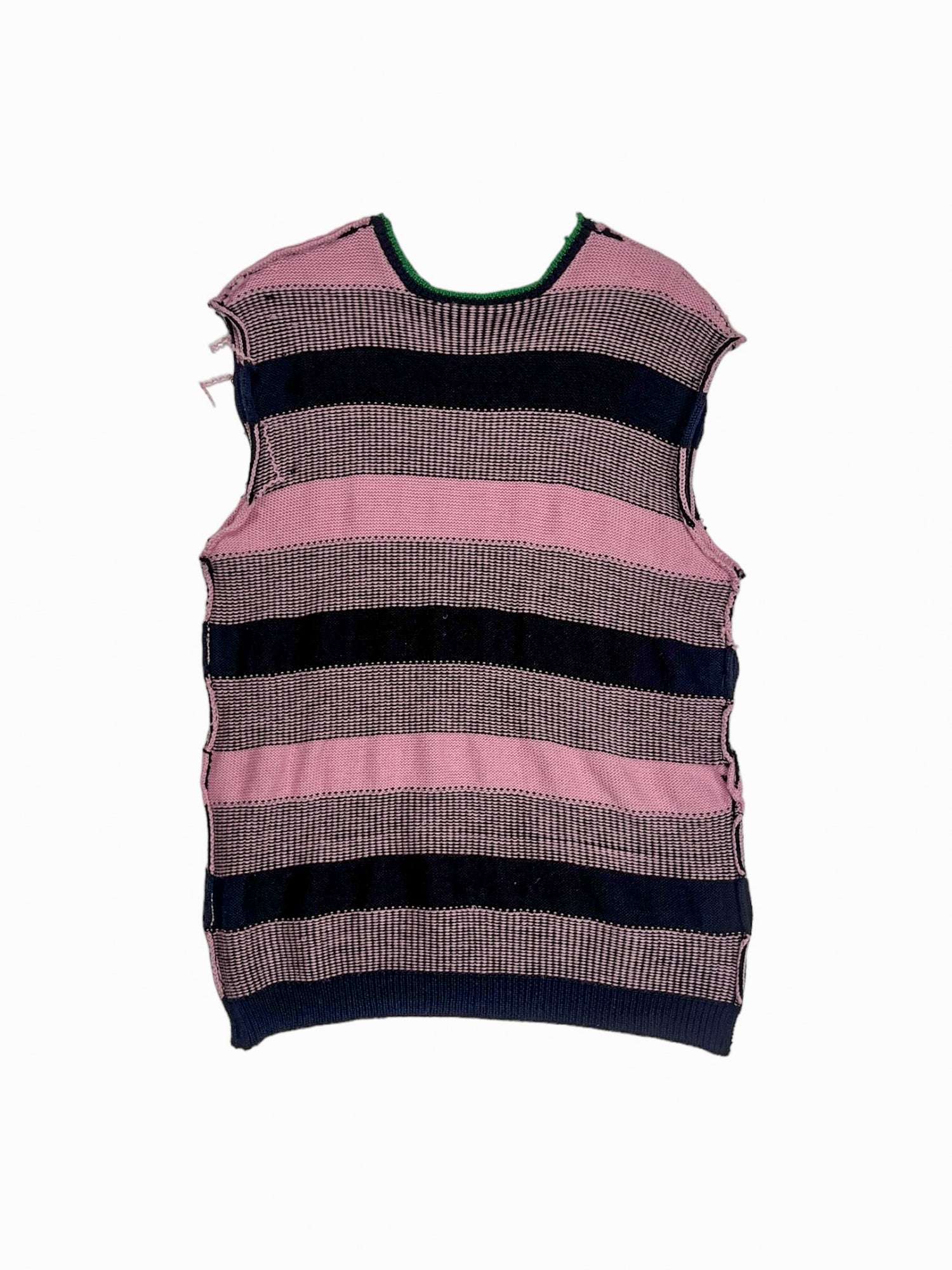 Knitted School Vest - Pink - The Nominal School of Defiance - Masculine Styling (Copy)