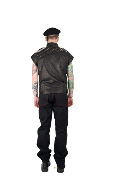 Nominal London Studded Biker Vest