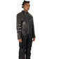 Nominal London Black Leather Studded Biker Jacket
