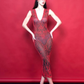Victoria Black and White 3D Latex Dress
