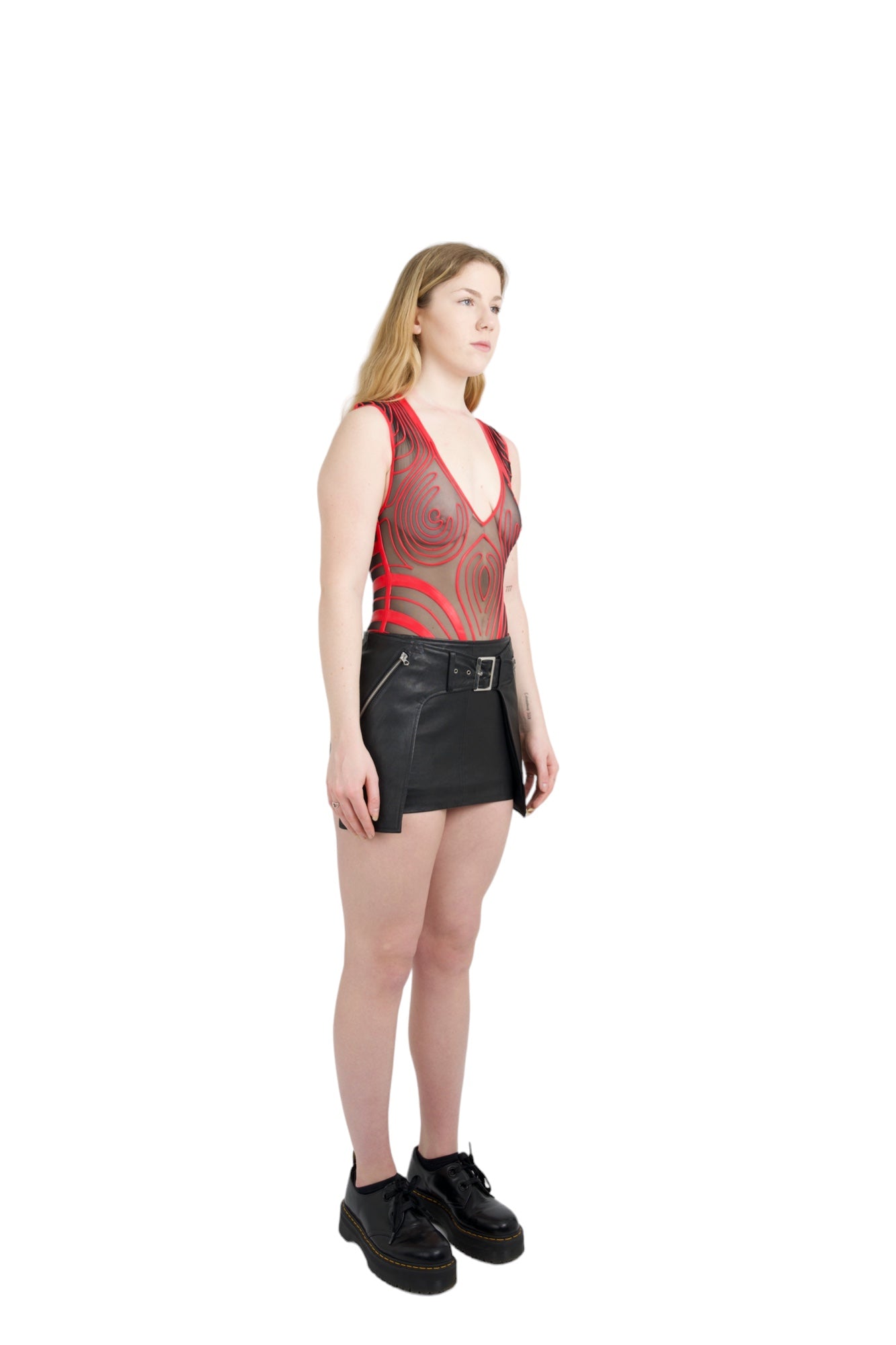 Virgin Renaissance 3D Latex Bodice Red