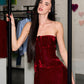 Zoya - Bustier Dress Long - Red
