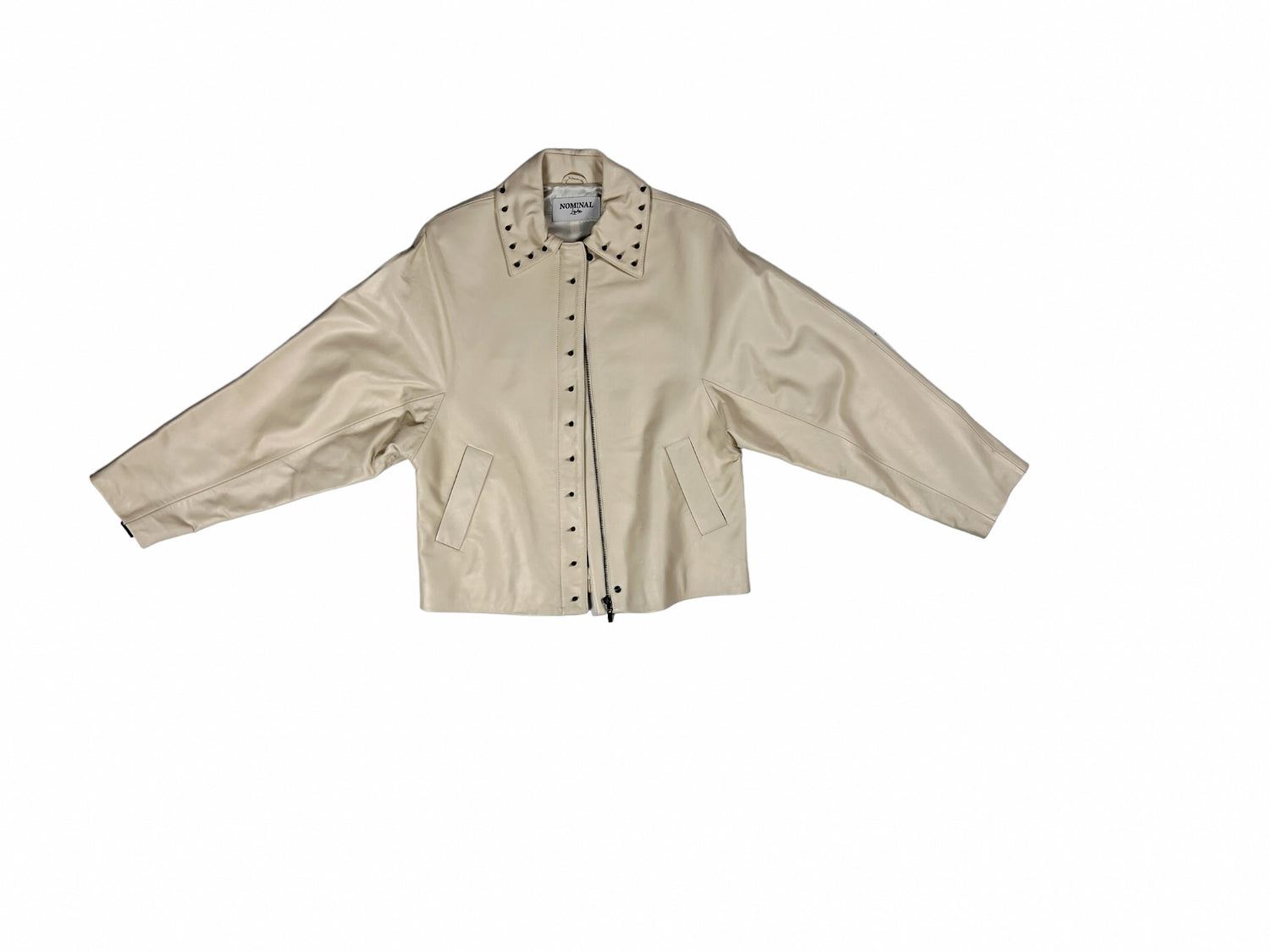 Nominal London Off White Leather Jacket