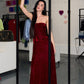 Zoya - Bustier Dress Long - Red