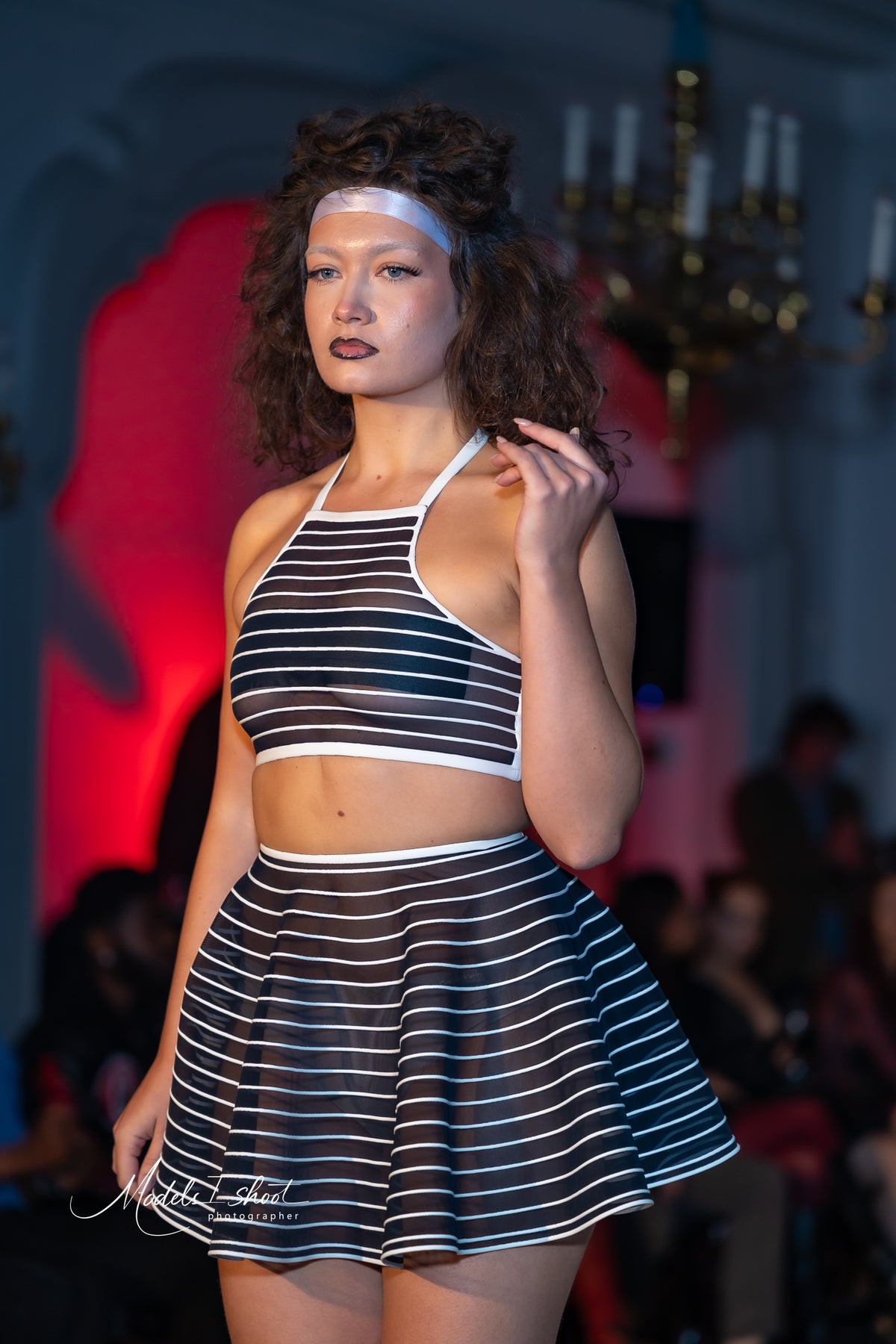 Deelika 3D latex tennis skirt
