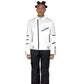 Malcolm White Leather Studded Biker Jacket