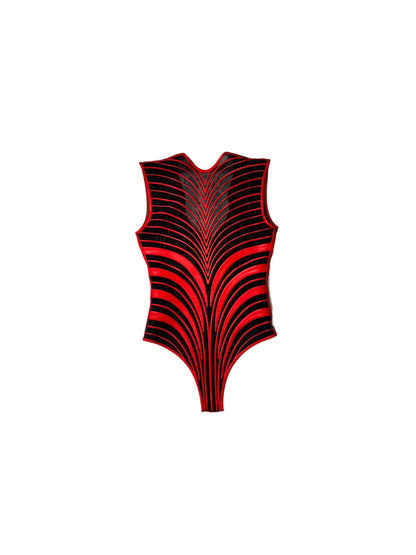 Virgin Renaissance 3D Latex Bodice Red