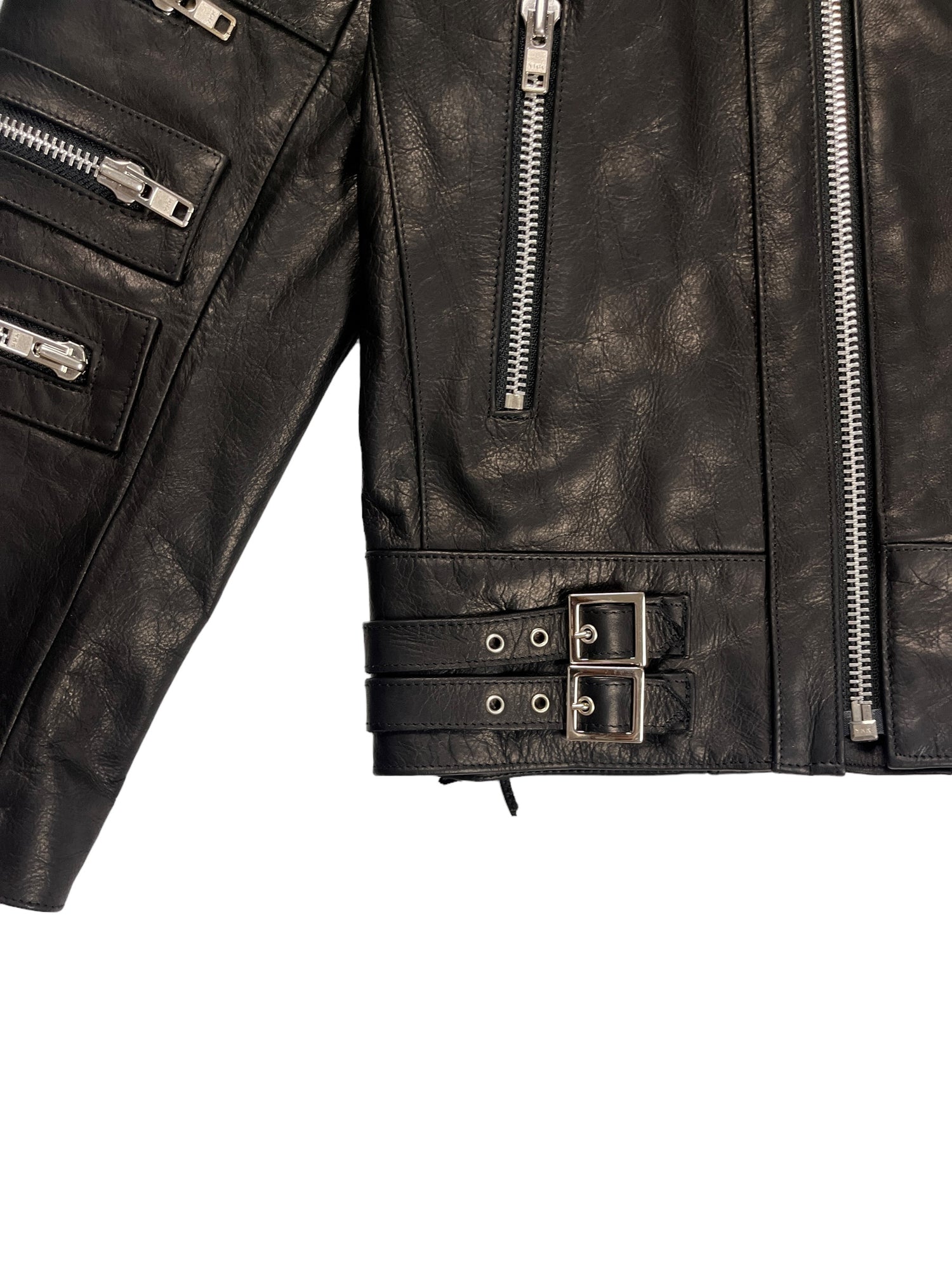 Nominal London Black Leather Biker Jacket - Masculine Style