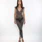 3D Latex Maxi Dress - Silver