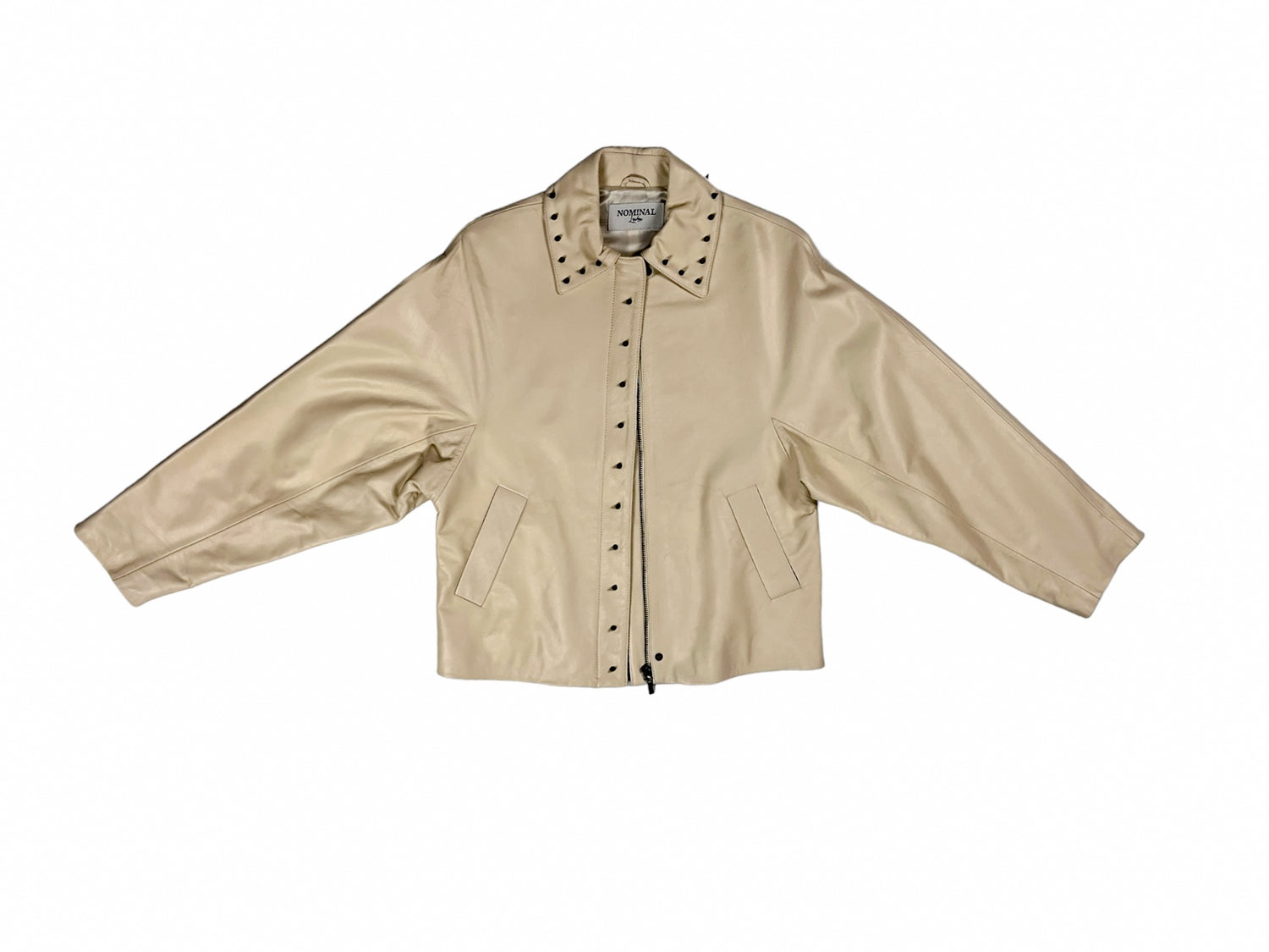 Nominal London Off White Leather Jacket