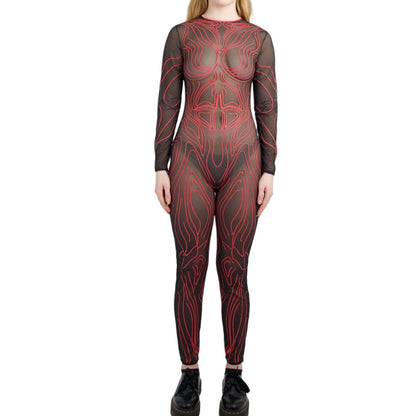 3D Latex Red Catsuit