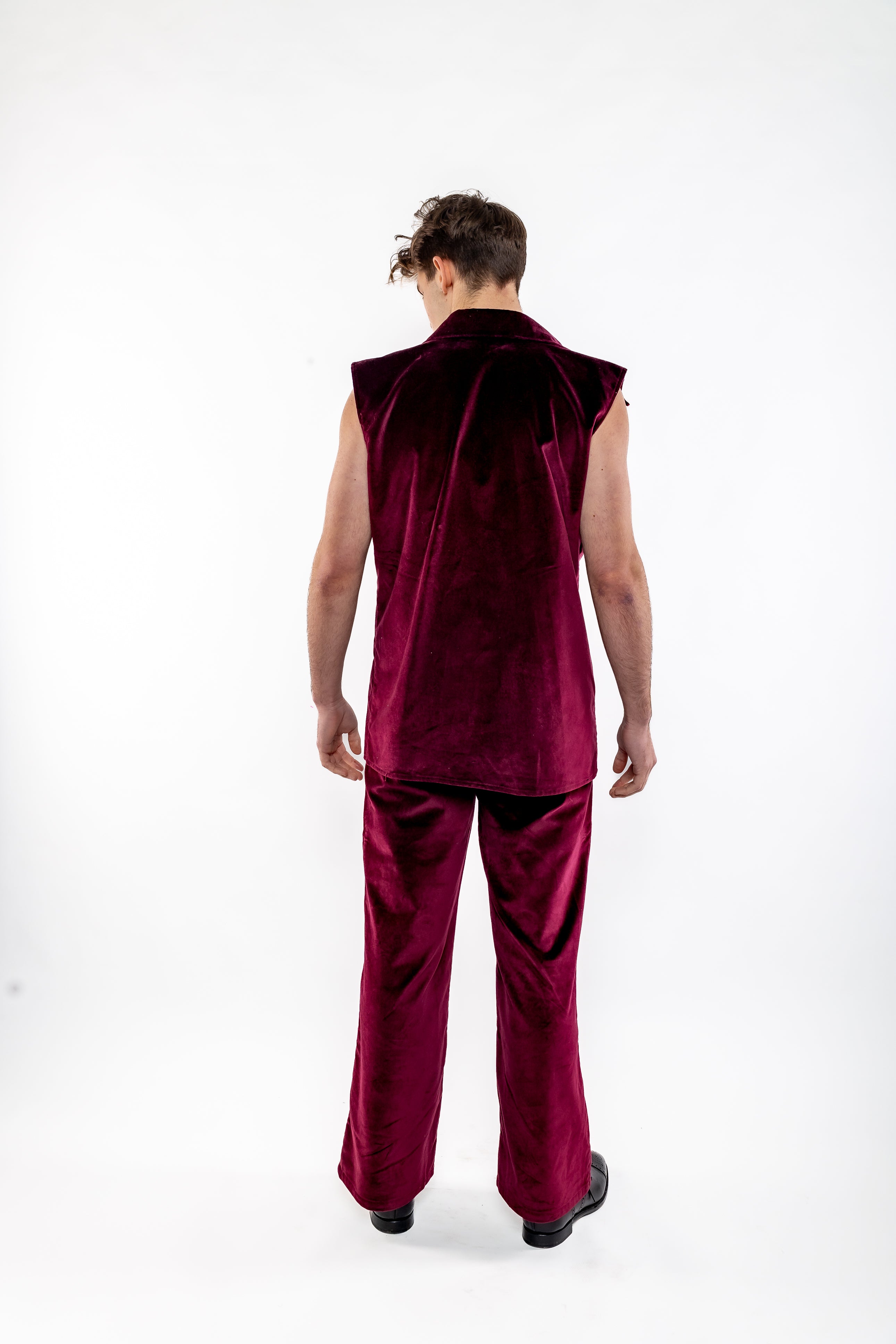 Parris Set - Purple Velvet Bottoms