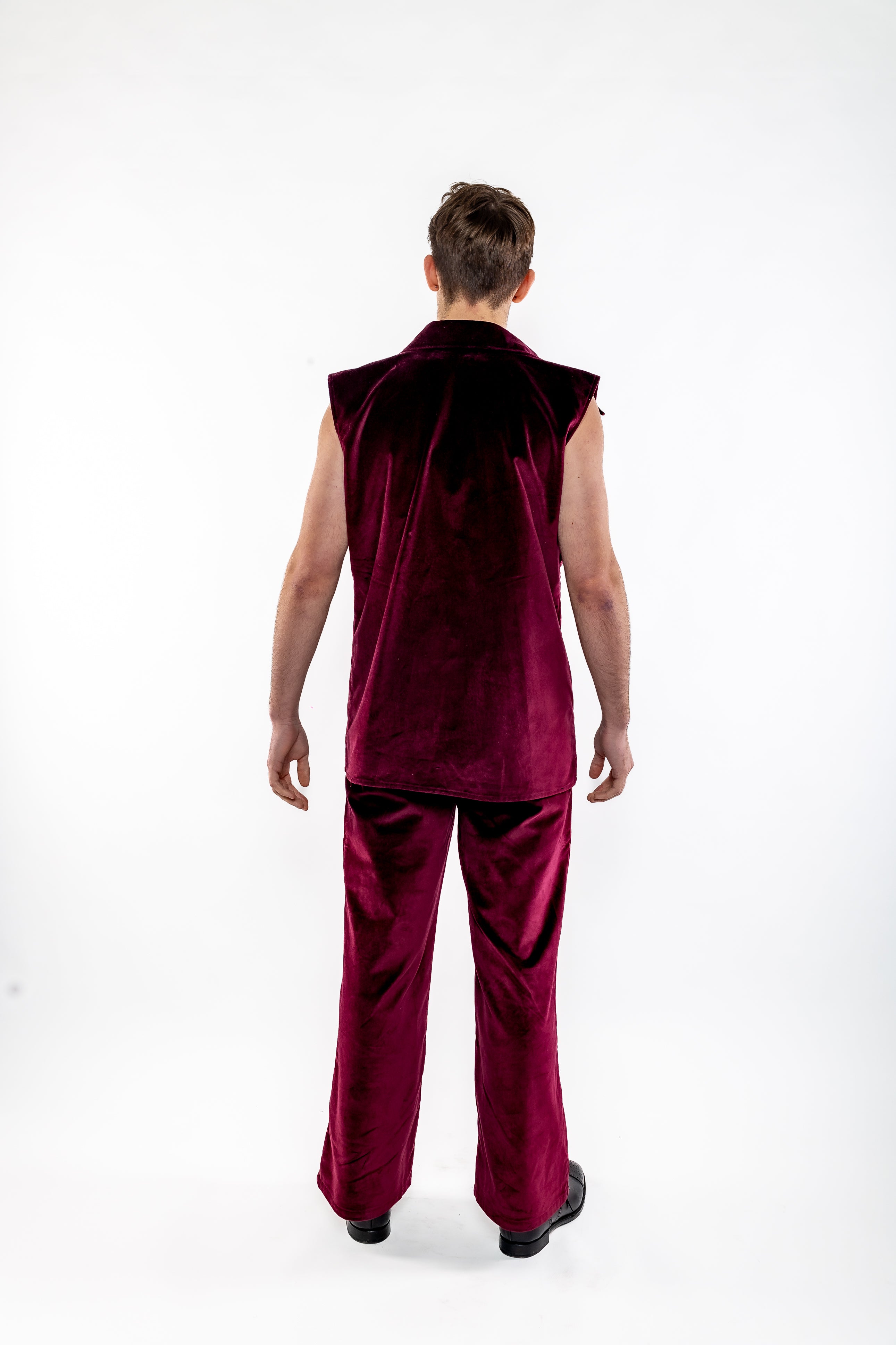 Parris Set - Purple Velvet Bottoms