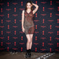 Harriet 3D Latex Party Dress - Red & Silver