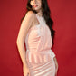 Iryna Dress, Stretch Velvet Midi