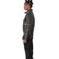 Nominal London Black Leather Studded Biker Jacket