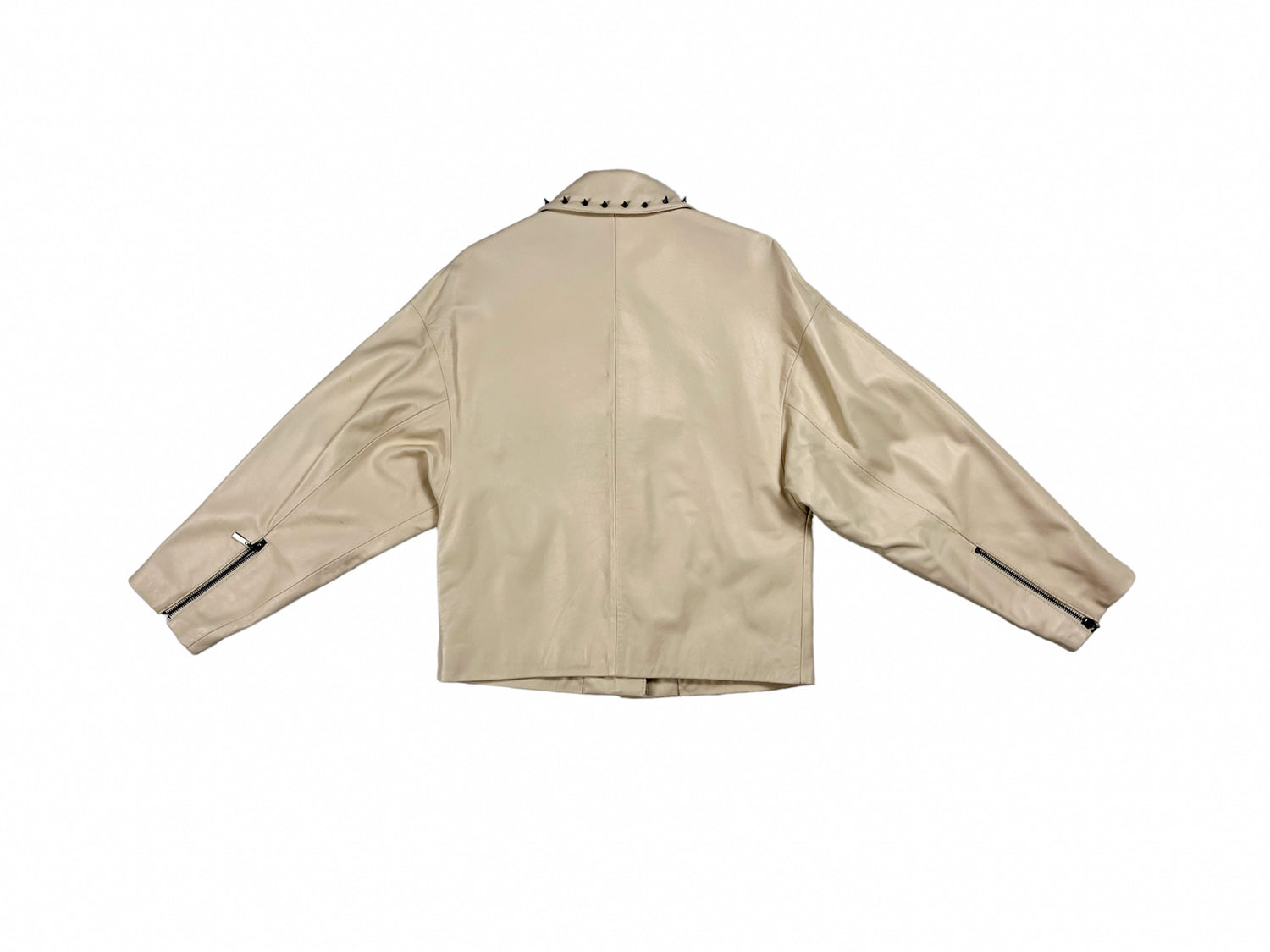 Nominal London Off White Leather Jacket