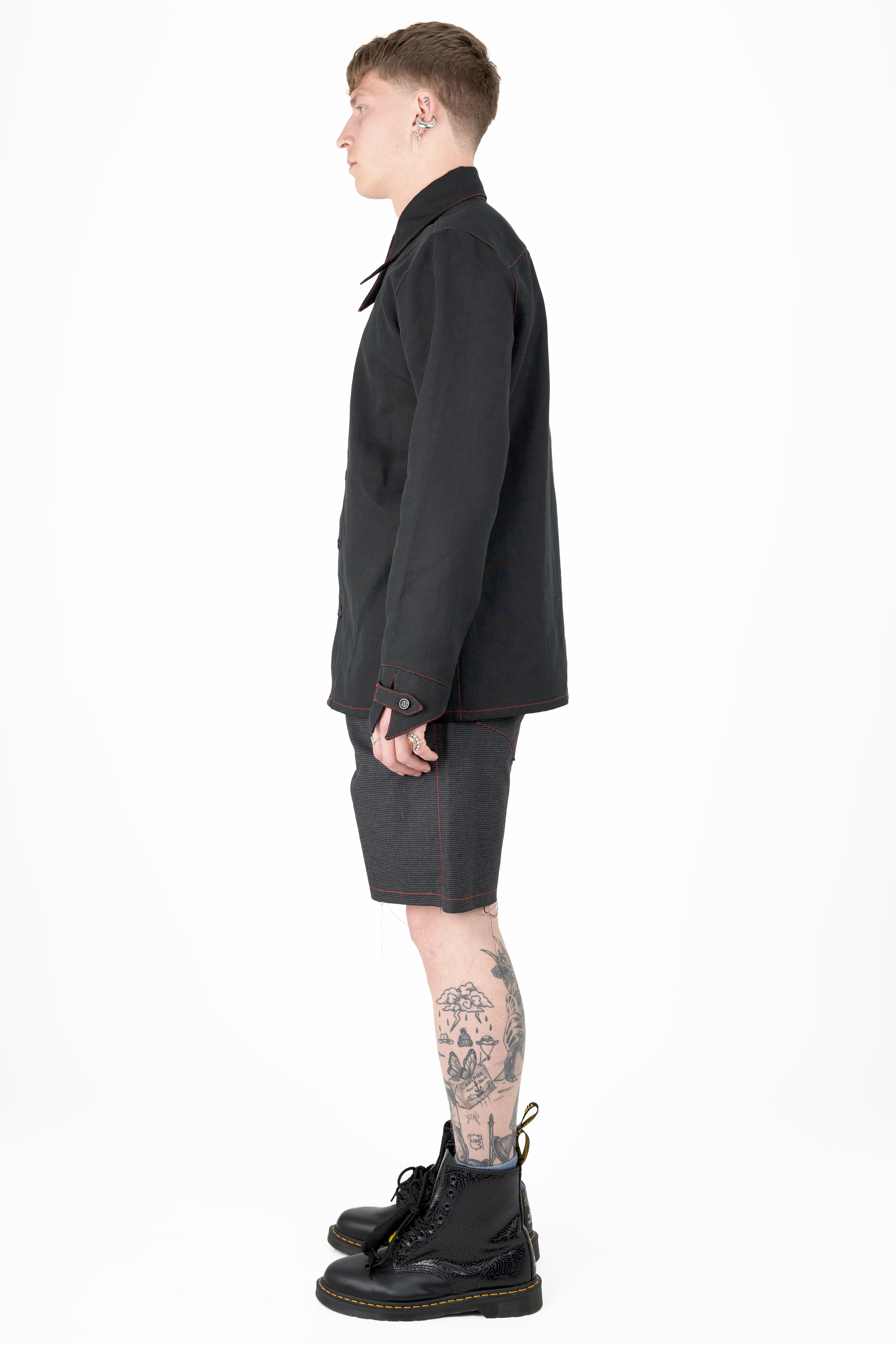 School Shirt Black - Nominal School of Defiance Uniform- Masculine Styling