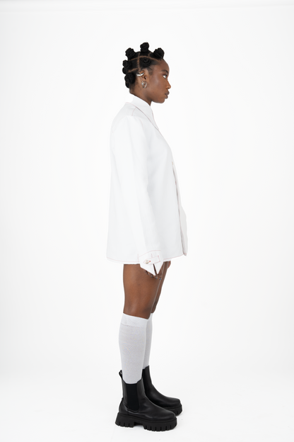 School Shirt - White - The Nominal School of Defiance - Feminine Styling