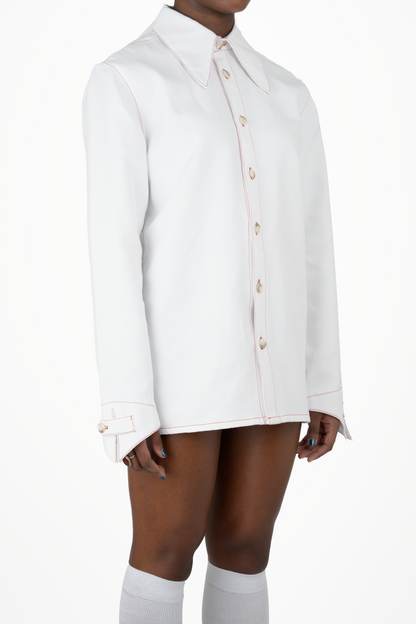 School Shirt - White - The Nominal School of Defiance - Feminine Styling