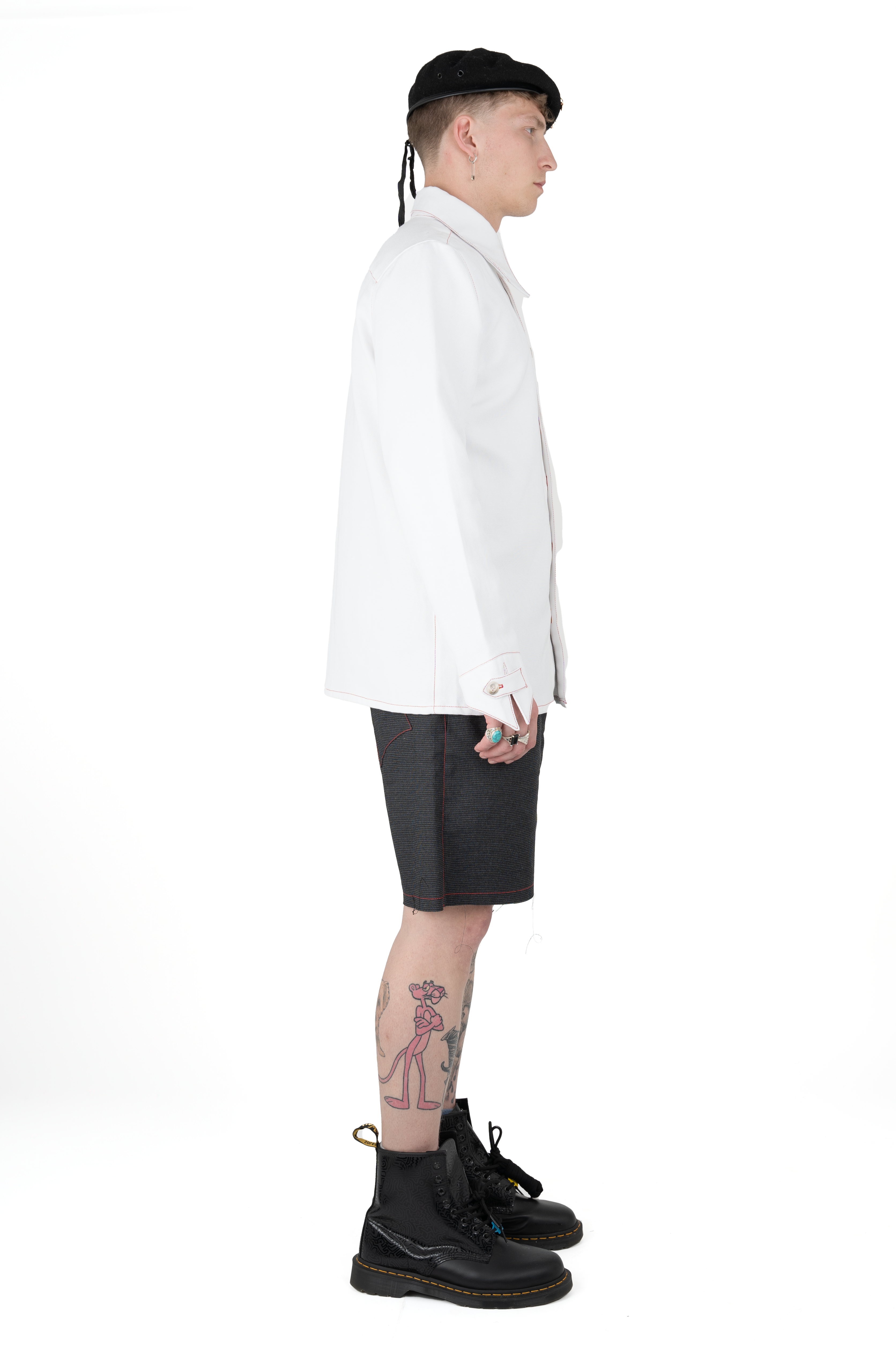 School Shirt  White - Nominal School Of Defiance - Masculine Styling