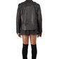 Mick Black Leather Biker Jacket